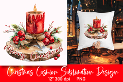 Merry Christmas Pillow PNG| Cushion Design Product Image 1