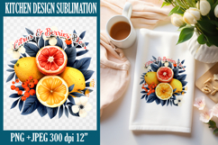 Funny Quotes Kitchen Towel Sublimation Design PNG Product Image 1