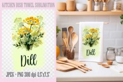 Kitchen Dish Towel Sublimation Designs PNG l JPEG Product Image 2