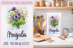 Kitchen Dish Towel Sublimation Designs PNG l JPEG Product Image 3
