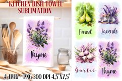 Kitchen Dish Towel Sublimation Designs PNG l JPEG Product Image 1