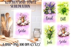 Kitchen Dish Towel Sublimation Designs PNG l JPEG Product Image 1
