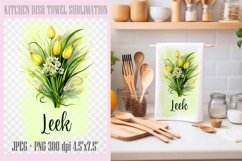 Kitchen Dish Towel Sublimation Designs PNG l JPEG Product Image 2