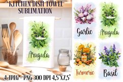 Kitchen Dish Towel Sublimation Designs PNG l JPEG Product Image 1