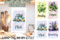 Kitchen Dish Towel Sublimation Designs PNG l JPEG Product Image 1
