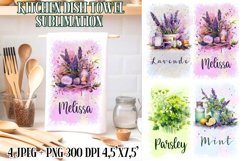 Kitchen Dish Towel Sublimation Designs PNG l JPEG Product Image 1