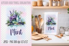 Kitchen Dish Towel Sublimation Designs PNG l JPEG Product Image 1