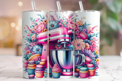 Kitchen Tools Tumbler, Chef Tools Tumbler, Baker Tumbler PNG Product Image 1