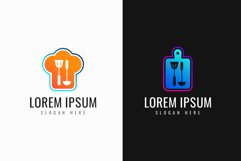 Kitchen & Food Gradient Logo Templates Product Image 1