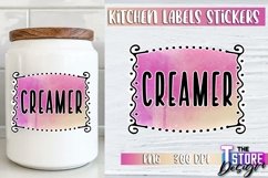 Kitchen Labels Stickers Sublimation | Kitchen Decor PNG v.3 Product Image 1