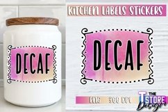 Kitchen Labels Stickers Sublimation | Kitchen Decor PNG v.3 Product Image 1