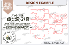 3D Kitchen Led Light Sign Laser Cut. Kitchen Decor SVG Product Image 2