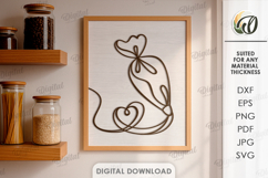 Kitchen Line Arts Bundle Laser Cut. Wall Decor SVG Product Image 2