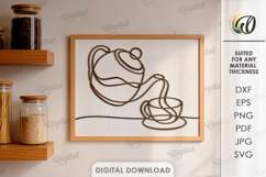 Kitchen Line Arts Bundle Laser Cut. Wall Decor SVG Product Image 4