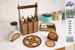 Kitchen Decor Laser Cut Bundle |Home and Kitchen Accessories Product Image 3