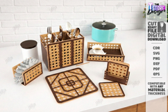 Kitchen Decor Laser Cut Bundle |Home and Kitchen Accessories Product Image 5