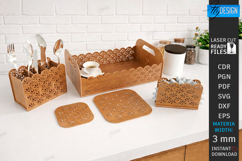 Kitchen Decor Laser Cut Kit | 5 Kitchen and Home Accessories Product Image 1