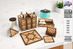 Kitchen Decor Laser Cut Bundle |Home and Kitchen Accessories Product Image 7