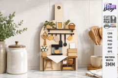3D Miniature Kitchen Cutting Board Laser Cut | Mini Kitchen Product Image 1