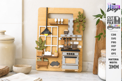 3D Miniature Kitchen Cutting Board Laser Cut | Mini Kitchen Product Image 1