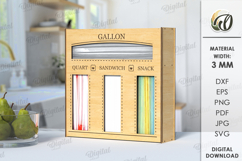 Kitchen organizers Laser Cut Bundle. Kitchen bag storage SVG Product Image 5