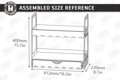Wooden Kitchen Organizer Laser Cut Bundle | Spice Rack Laser Product Image 12