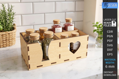 Wooden Kitchen Organizer Laser Cut Bundle | Spice Rack Laser Product Image 15