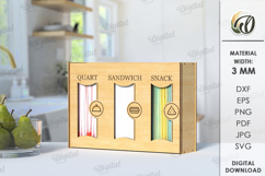 Kitchen organizers Laser Cut Bundle. Kitchen bag storage SVG Product Image 10