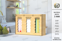 Kitchen organizer Laser Cut. Kitchen bag storage SVG Product Image 1