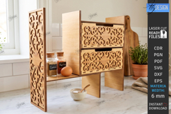 Kitchen Organizer Transformer Laser Cut Bundle | Engraved Product Image 4
