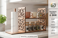3D Kitchen Organizers Bundle Laser cut. Kitchen Decor SVG Product Image 12
