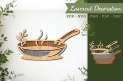 Kitchen Kettle Lasercut Decoration SVG Product Image 1