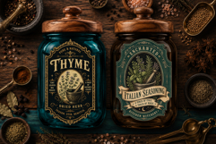 Kitchen Pantry labels, Witchy magic kitchen 4 PNG labels Product Image 3