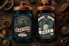 Kitchen Pantry labels, Witchy magic kitchen 4 PNG labels Product Image 3
