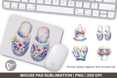 Whimsical Apron &amp; Chef Hat Mouse Pad Product Image 1