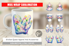 Whimsical Apron &amp; Chef Hat Mug Wrap Product Image 1