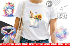 Whimsical Apron &amp; Chef Hat Sublimation Product Image 1