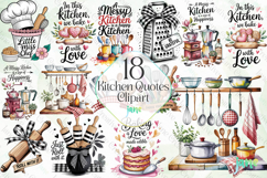 Kitchen Quotes Clipart Sublimation Product Image 1