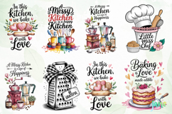 Kitchen Quotes Clipart Sublimation Product Image 3