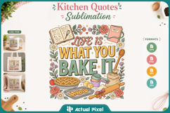 Kitchen Quotes Sublimation Design SVG Product Image 1
