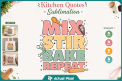 Kitchen Quotes Sublimation Design SVG Product Image 1