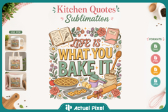 Kitchen Quotes Sublimation Design SVG Product Image 1