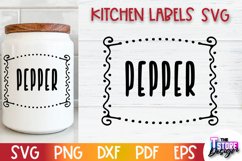 Kitchen Labels SVG Design | Kitchen Design | Home Decor v.3 Product Image 1