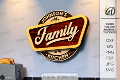 Kitchen Retro Wall Decors Bundle Lasercut. Kitchen Decor SVG Product Image 11