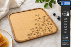 Wooden Kitchen Serving Trays Laser Cut Bundle | Food Board Product Image 5