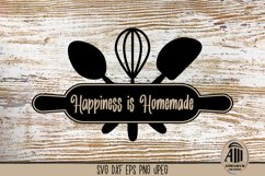 Kitchen Quotes SVG| Happiness is Homemade