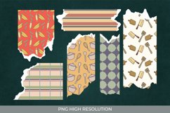 Kitchen Tools Seamless Torn Paper - Scrapbooking PNG Product Image 1