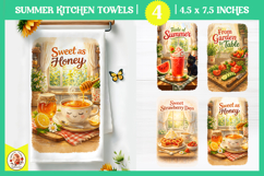 Cute Cozy Summer Kitchen Towels Sublimation Product Image 1