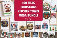 Christmas Kitchen Towel Sublimation Mega Bundle Product Image 1
