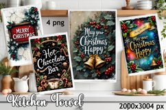 Merry and sweet Christmas Kitchen Towel Design | tea Product Image 1